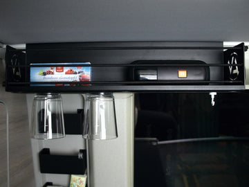 Magnetic strip hanger shelf canopy