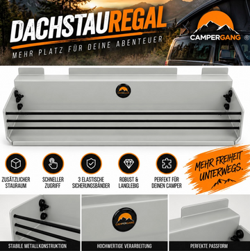 Dachstauregal / Ablageregal für VW T5, T6 & T6.1 – CAMPERGANG