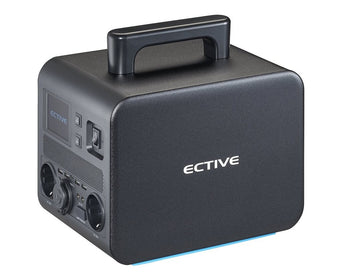 ECTIVE BlackBox 5 Powerstation 500W 512Wh Reine Sinuswelle 230V LiFePO4-Lithiumbatterie 20Ah 25,6V