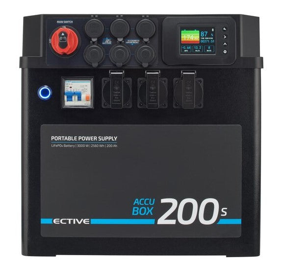 ECTIVE AccuBox 200S LiFePO4 Powerstation 3000W 2560Wh